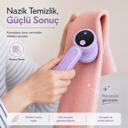 Şarj Göstergeli Tiftik Temizleme Aleti