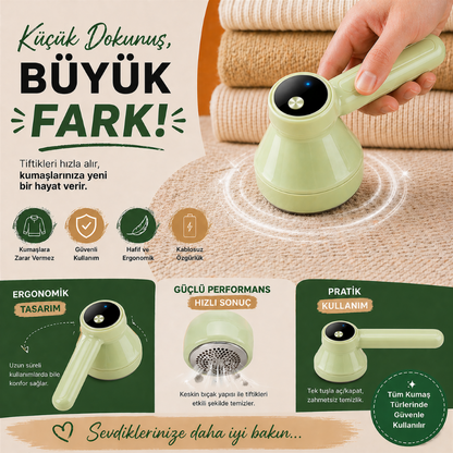 Şarj Göstergeli Tiftik Temizleme Aleti